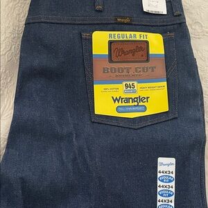 Wrangler Men's Bootcut Regular Fit 945NAV Jeans - Dark Indigo-Size 44 x 34